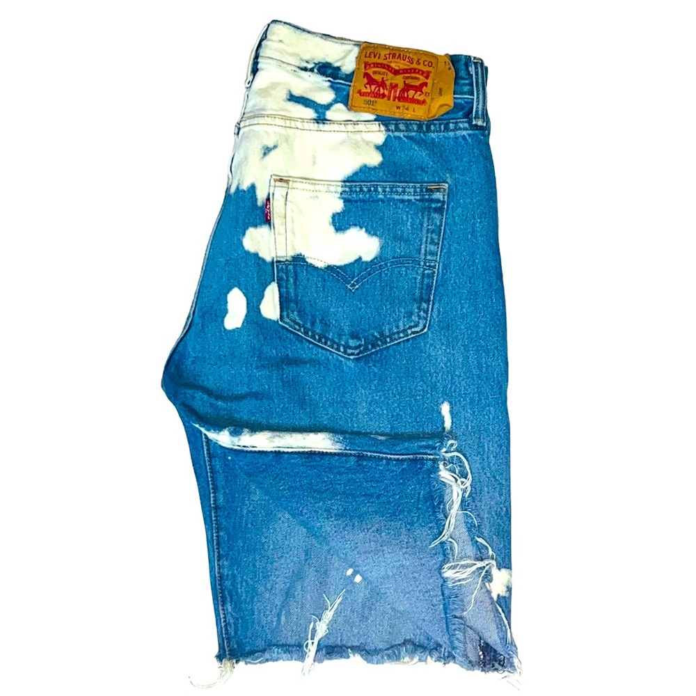 Levi’s Men’s 501 Slim Fit Jean Shorts (W34)(Bleached)